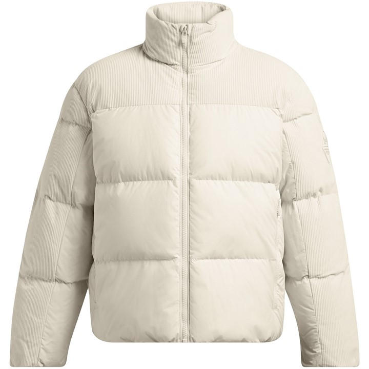 Under Armour Men's White Limitless Athletic Fit Puffer Jacket in Size L, Sports Direct