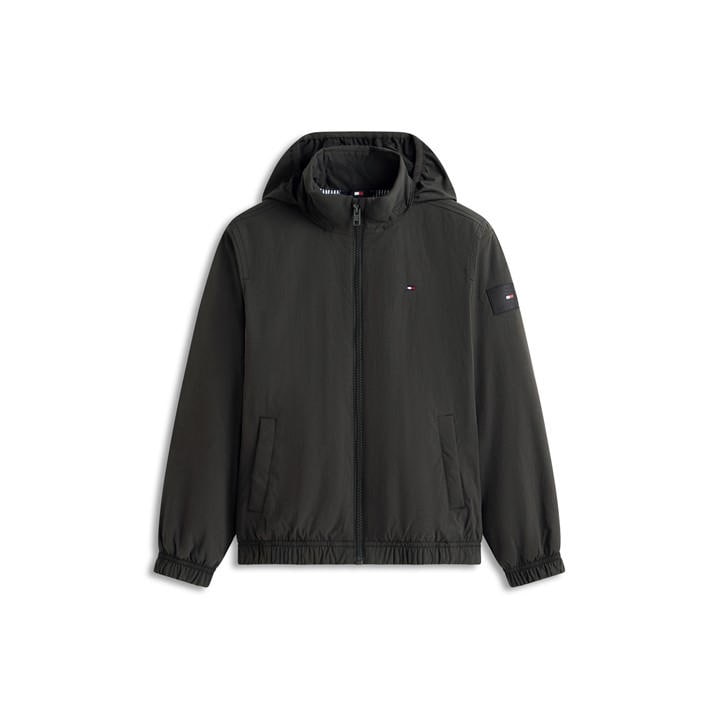 Tommy Hilfiger Boys Black Kids' Essential Softshell Jacket in Size 9 - 10 Years, Sports Direct