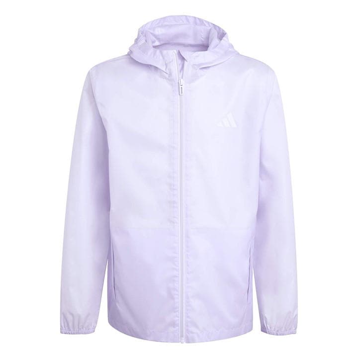 Adidas Girls Purple Kids' Rain Anorak Jacket in Size S, Sports Direct