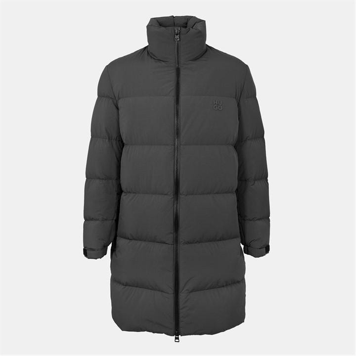 Hugo Men' Grey Medium Puffer Jacket in Size S, Sports Direct