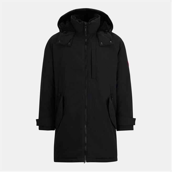Hugo Men' Black Medium Puffer Jacket in Size S, Sports Direct