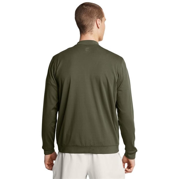 Green - Under Armour - Men's Meridian Bomber Four-Way Stretch Moisture-Wicking Performance Training Jacket