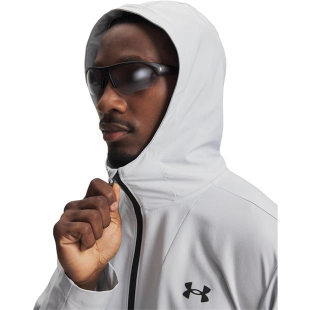 Gray/Black - Under Armour - Men's Unstoppable Woven Performance Training Jacket