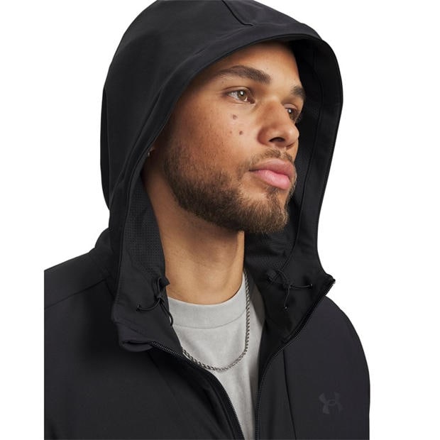 Black/Black - Under Armour - Men's Unstoppable Woven Performance Training Jacket
