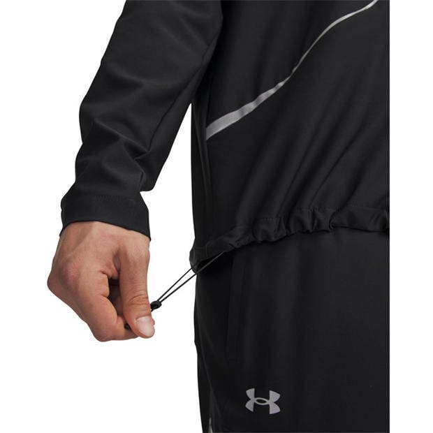 Black/Silver - Under Armour - Men's Unstoppable Woven Performance Training Jacket
