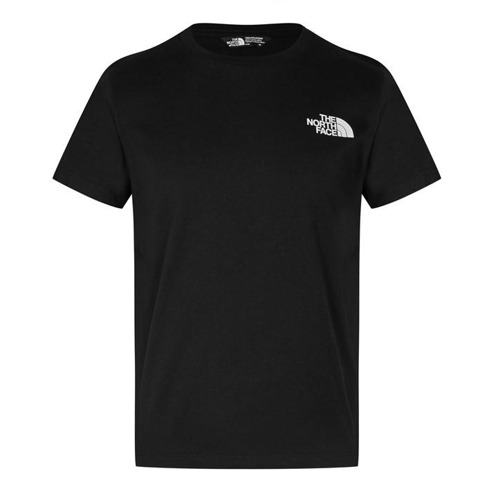The North Face Boys Black Simple Dome Regular Fit T-Shirt  in Size L, Sports Direct