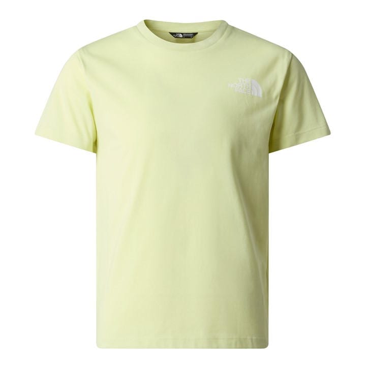 The North Face Boys Yellow Simple Dome Regular Fit T-Shirt  in Size 11 - 12 Years, Sports Direct
