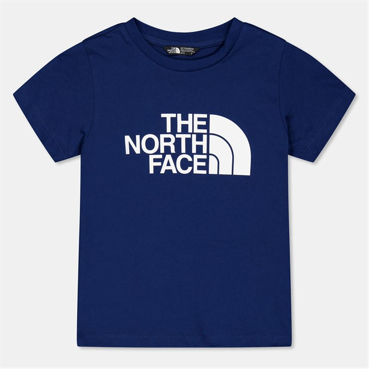 The North Face Boys Blue Easy Logo T Shirt in Size 13 - 14 Years, Sports Direct