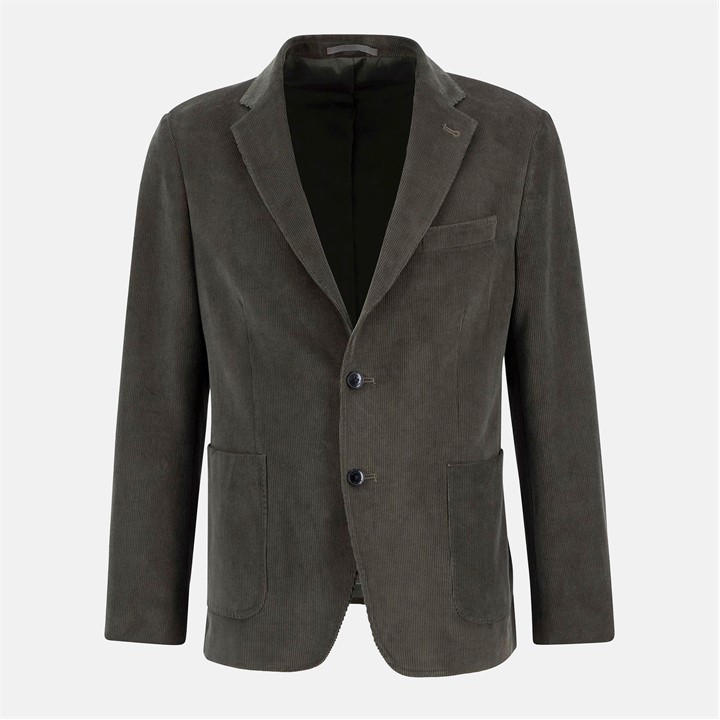 Barbour Men's Green Wallington Corduroy Long Sleeve Blazer in Size XL, Sports Direct