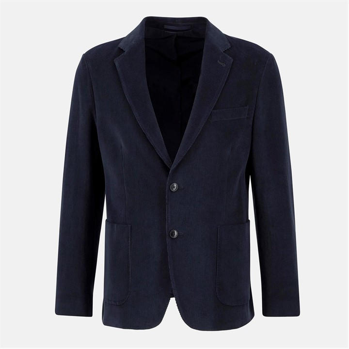 Barbour Men's Blue Wallington Corduroy Long Sleeve Blazer in Size L, Sports Direct