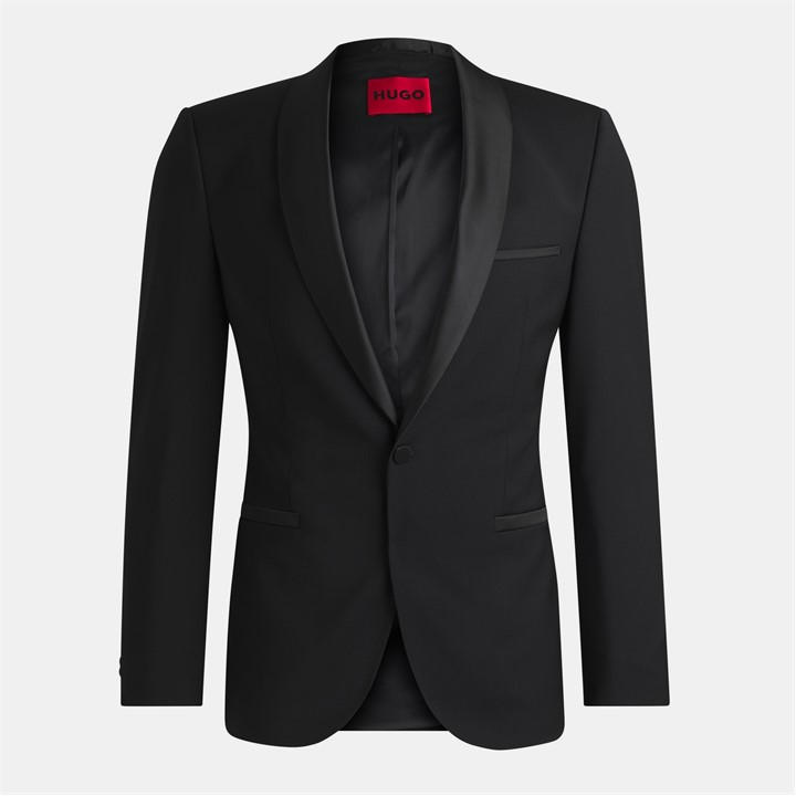 Hugo Men' Black Tailored Blazer in Size S, Sports Direct