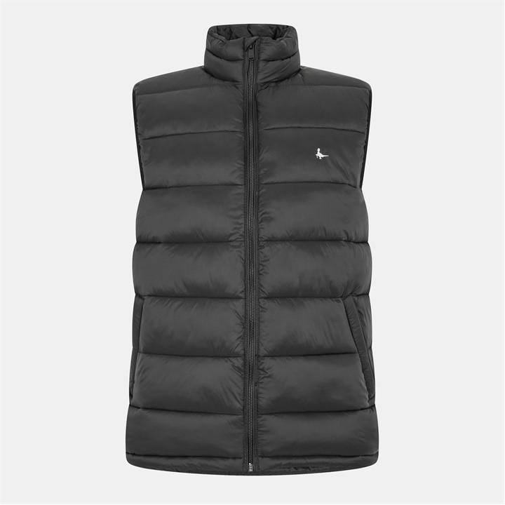 Jack Wills Men's Black Kershaw Lightweight Water Resistant Puffer Gilet in Size XL, Sports Direct