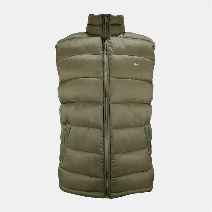 Jack Wills Men's Green Kershaw Lightweight Water Resistant Puffer Gilet in Size XS, Sports Direct