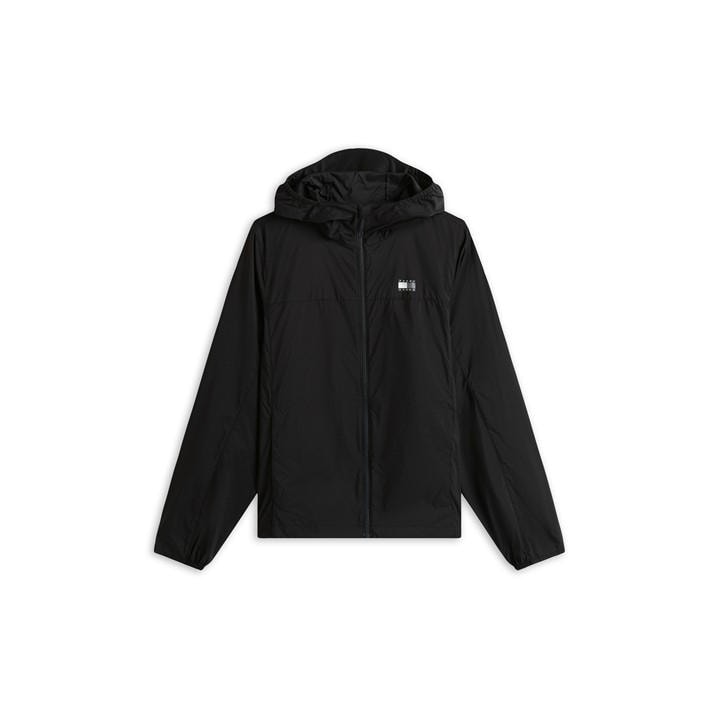 Tommy Jeans Women's Black Lightweight Wind-Resistant Windbreaker in Size 10, Sports Direct