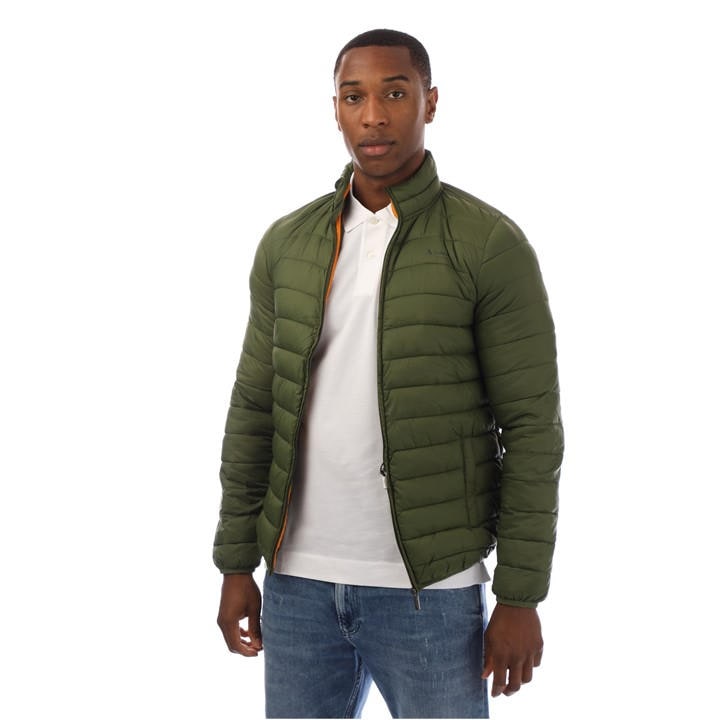 Aquascutum Men's Green Long Sleeve Medium Puffer Jacket in Size XL, Sports Direct
