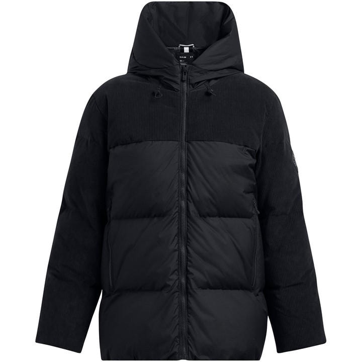 Under Armour Women's Black Limitless Cord Quilted Heavyweight Puffer Jacket in Size 16, Sports Direct