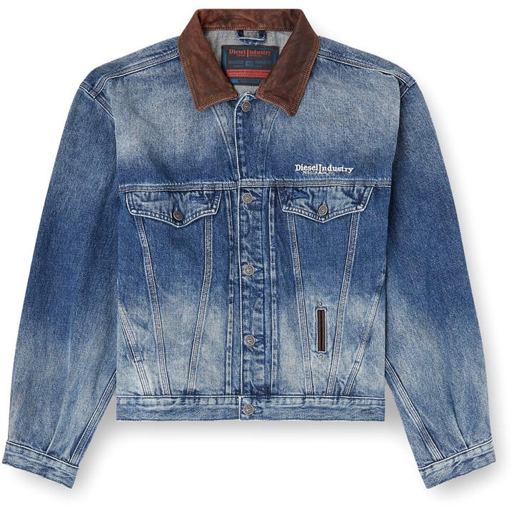 Diesel Men's Blue Denim Jacket in Size M, Sports Direct
