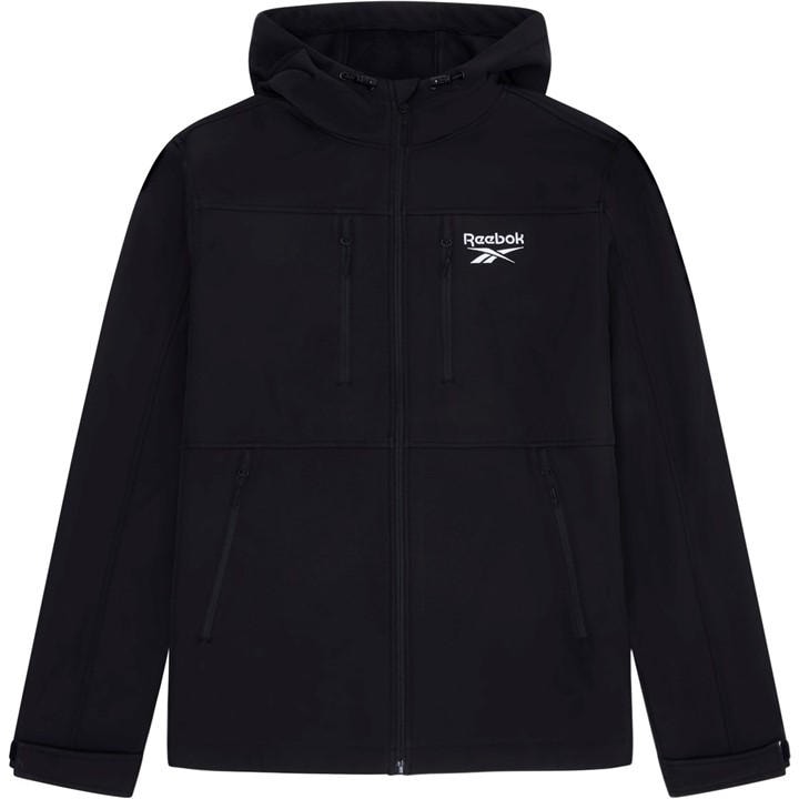 Reebok Men's Black Windrunner Water-Resistant Windbreaker in Size L, Sports Direct