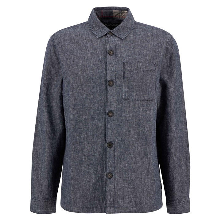 Barbour Men's Blue Overshirt in Size L, Sports Direct