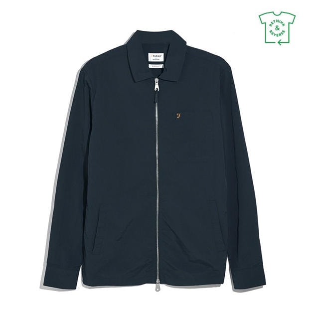 Navy 412 - Farah - Men's Overshirt