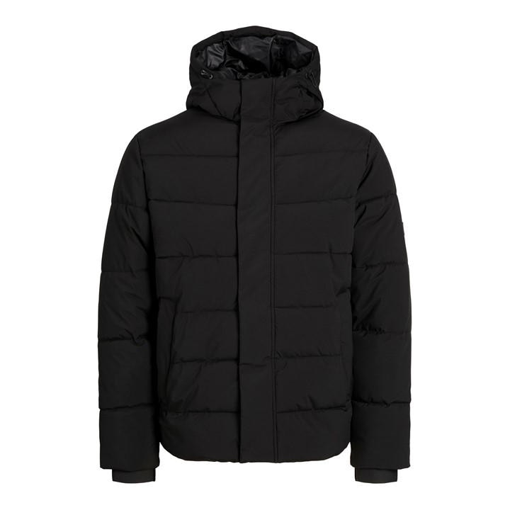 Jack And Jones Men's Black Clean Quilted Insulated Puffer Jacket in Size 3XL, Sports Direct