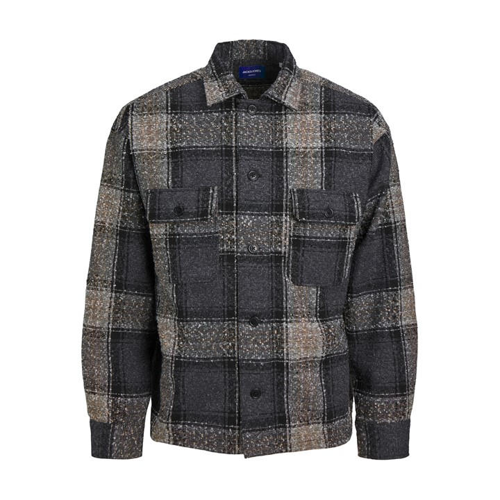 Jack And Jones Men' Grey Boucle Overshirt in Size S, Sports Direct