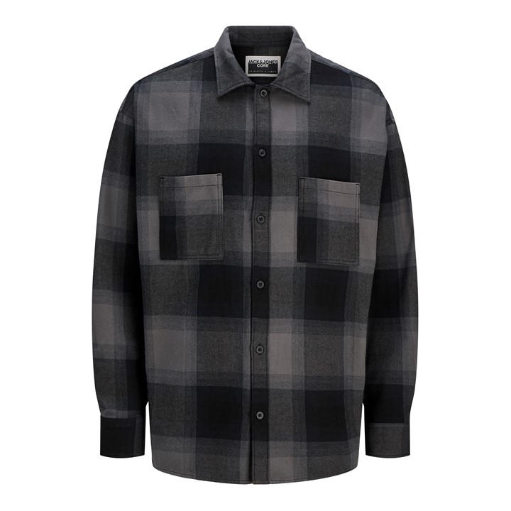 Jack And Jones Men's Black Darren Structured Overshirt in Size 2XL, Sports Direct