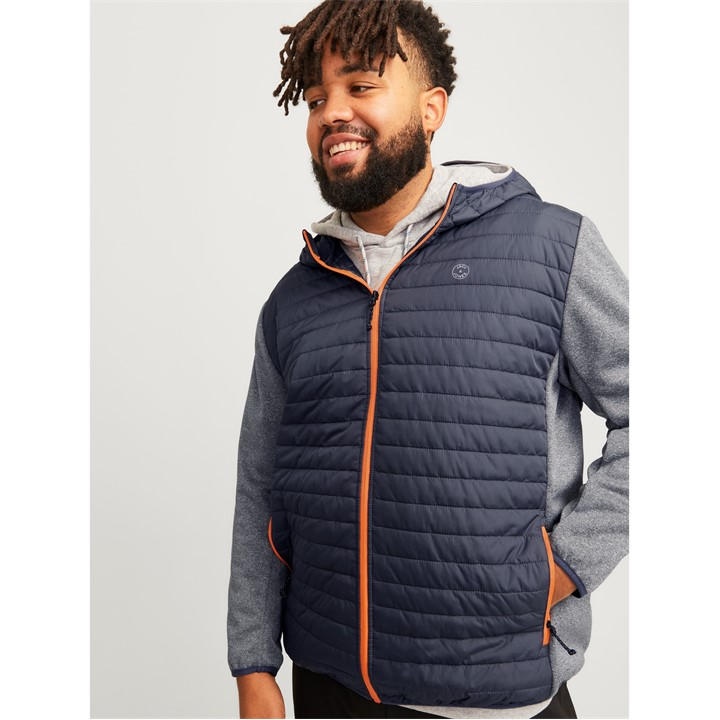Jack And Jones Men's Grey Lightweight Quilted Weather-Resistant Puffer Jacket in Size 4XL, Sports Direct