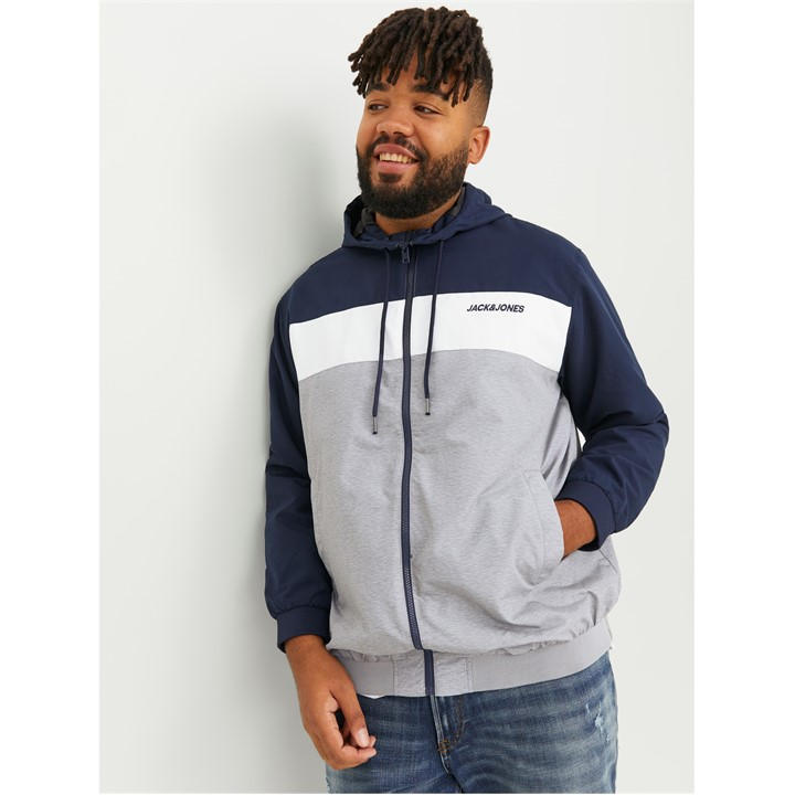 Jack And Jones Men's Blue Midweight Bomber Jacket in Size 3XL, Sports Direct