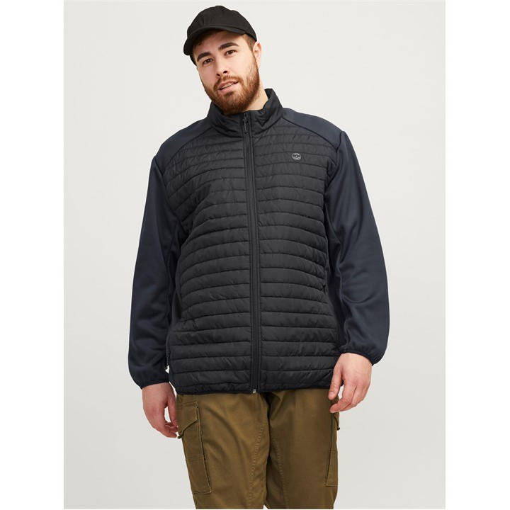 Jack And Jones Men's Black Lightweight Quilted Puffer Jacket in Size 2XL, Sports Direct
