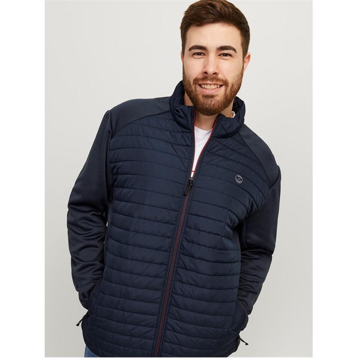 Jack And Jones Men's Blue Lightweight Quilted Puffer Jacket in Size 2XL, Sports Direct