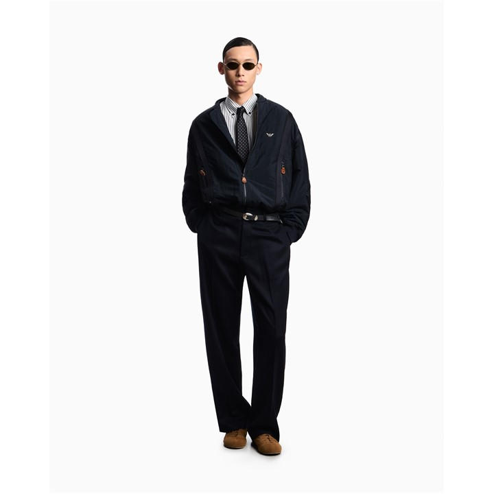 Emporio Armani Men's Blue Blouson Jacket in Size XL, Sports Direct