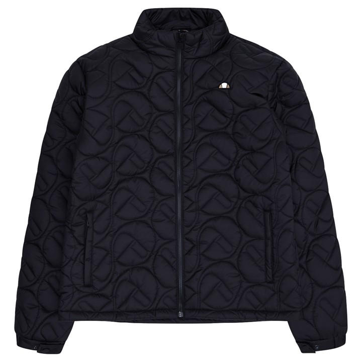 Ellesse Men's Black Vill Quilted Jacket in Size XS, Sports Direct