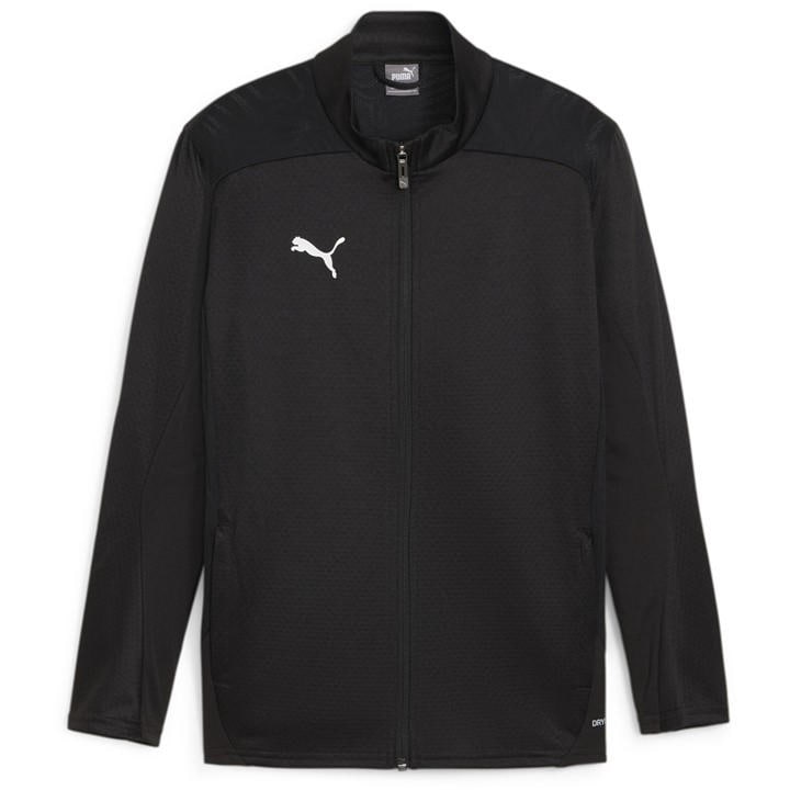 Puma Boys Black Kids' Teamfinal Moisture-Wicking Performance Training Jacket in Size 7 - 8 Years, Sports Direct
