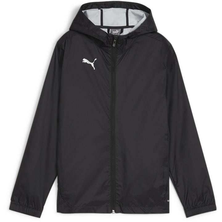 Puma Boys Black Kids' Teamfinal Waterproof Rain Anorak in Size 5 - 6 Years, Sports Direct