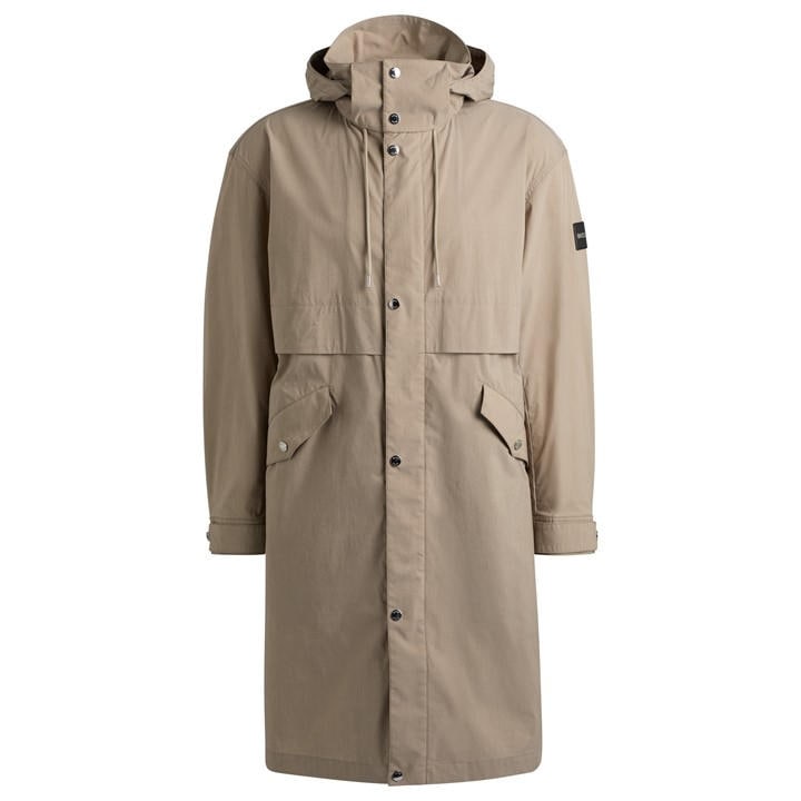 Boss Men's Beige Cataldo Formal Coat in Size L, Sports Direct