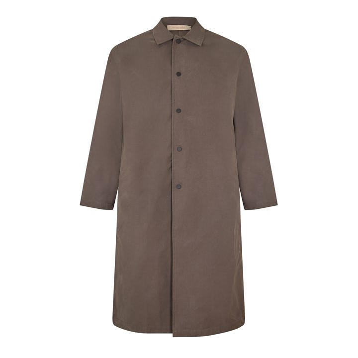 Fear Of God Essentials Men's Black Trench Coat in Size 2XS, Sports Direct