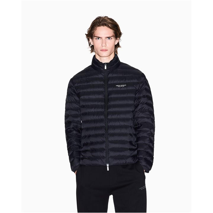 Armani Exchange Men's Black Down Medium Puffer Jacket in Size XL, Sports Direct