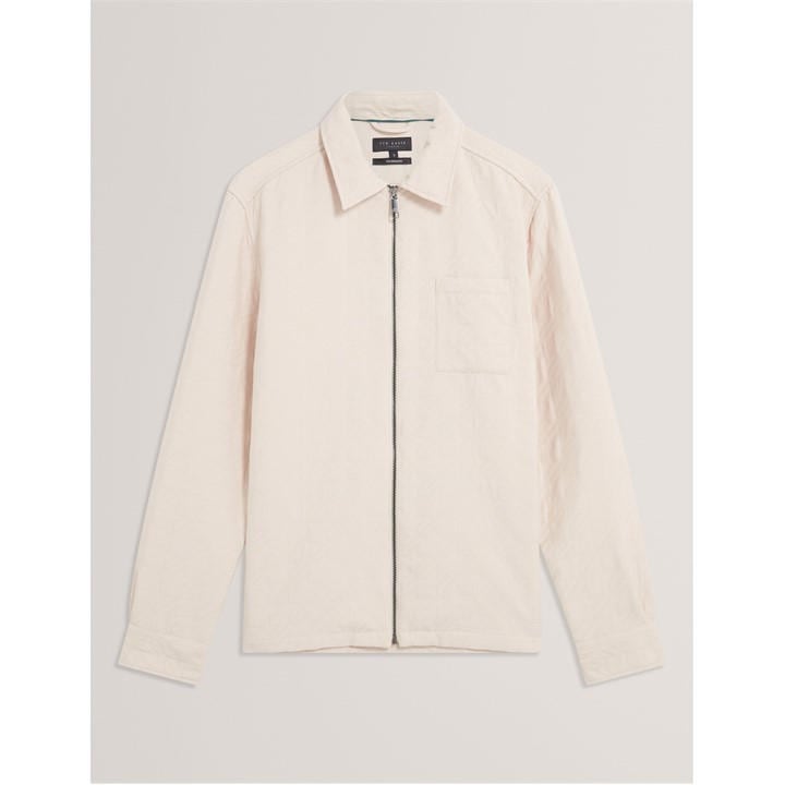 Ted Baker Men' Beige Quilt Overshirt in Size S, Sports Direct