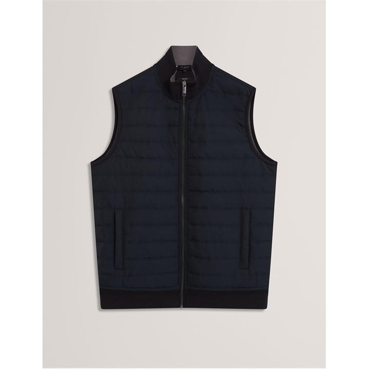 Ted Baker Men's Blue Quilted Gilet in Size M, Sports Direct