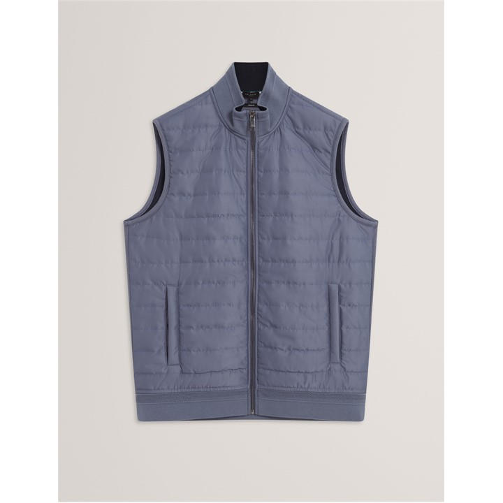 Ted Baker Men's Blue Quilted Gilet in Size M, Sports Direct
