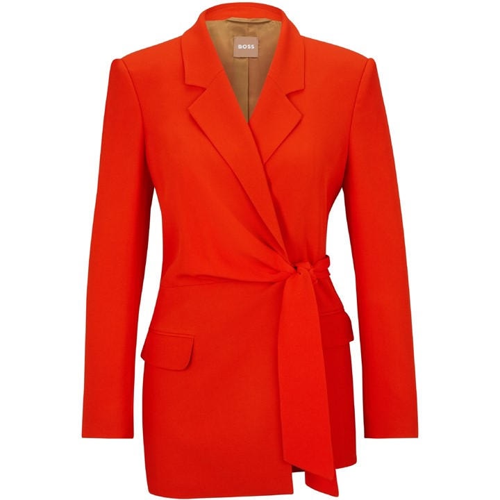 Boss Women's Orange Jawana 01 Tailored Blazer in Size 4, Sports Direct
