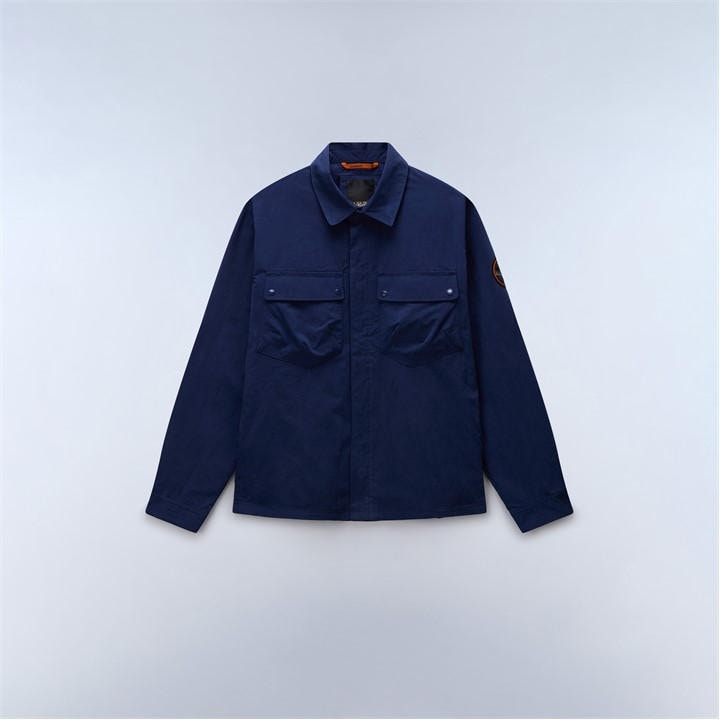Napapijri Men's Blue Napa Leoras Over Shirt in Size L, Sports Direct
