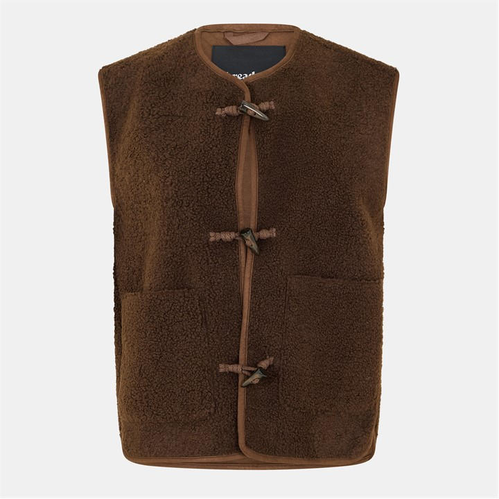 Threadbare Women's Brown Tb Itoje Lightweight Quilted Gilet in Size 12, Sports Direct