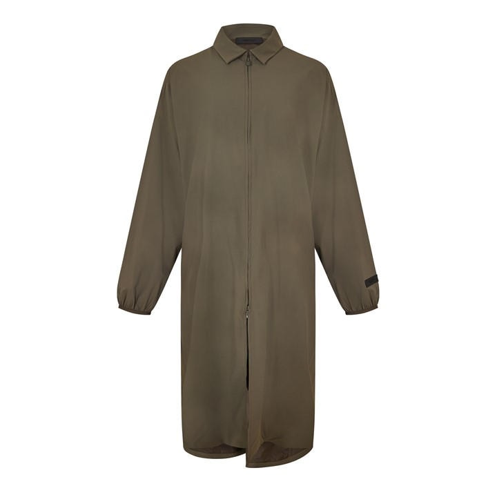 Fear Of God Essentials Men's Black Trench Coat in Size 2XS, Sports Direct