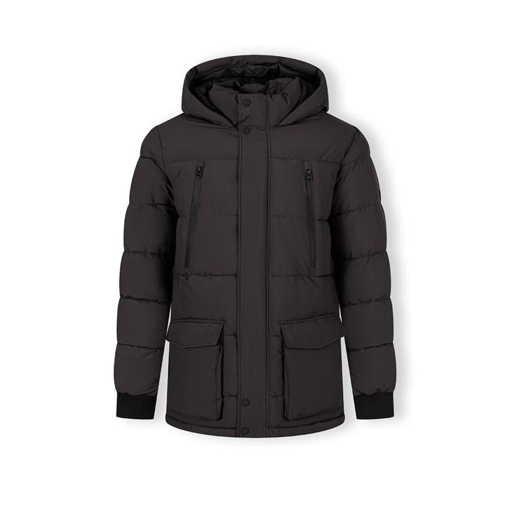 Minoti Men's Grey Long Jacket With Fleece Lining And Waterproof Zip Pockets in Size 2XL, Sports Direct