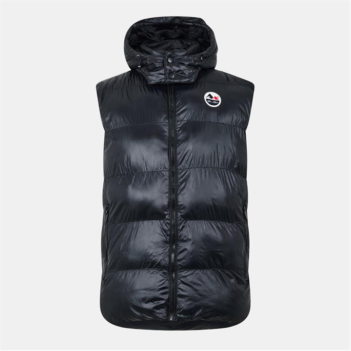 Born Rich Men's Black Detachable Hood Gilet in Size L, Sports Direct