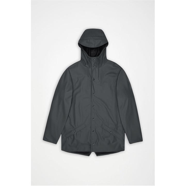Rains  Grey Waterproof Jacket in Size XL, Sports Direct
