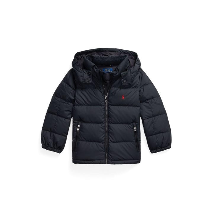 Polo Ralph Lauren Boys Black Kids' Down Medium Puffer Jacket, Sports Direct