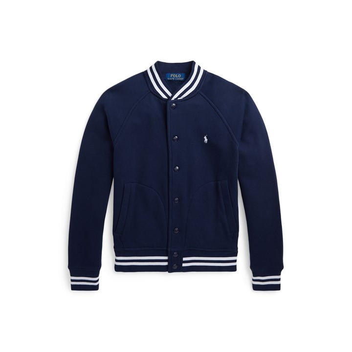 Polo Ralph Lauren Boys Blue Kids' Fleece Bomber Jacket, Sports Direct